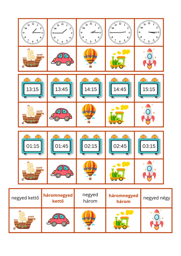 Fedd le az órát! - extra - PDF - feladatlap