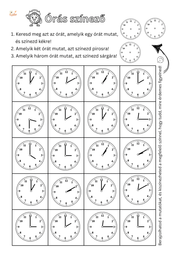 Fedd le az órát! - extra - PDF - feladatlap