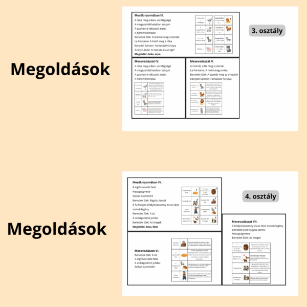 Mesék nyomában - PDf feladatlapok
