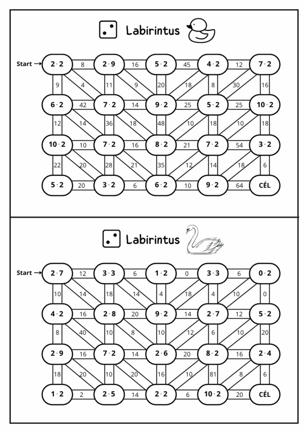 Szorzótábla megértéssel, PDF feladatlapcsomag