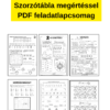 Szorzótábla megértéssel, PDF feladatlapcsomag