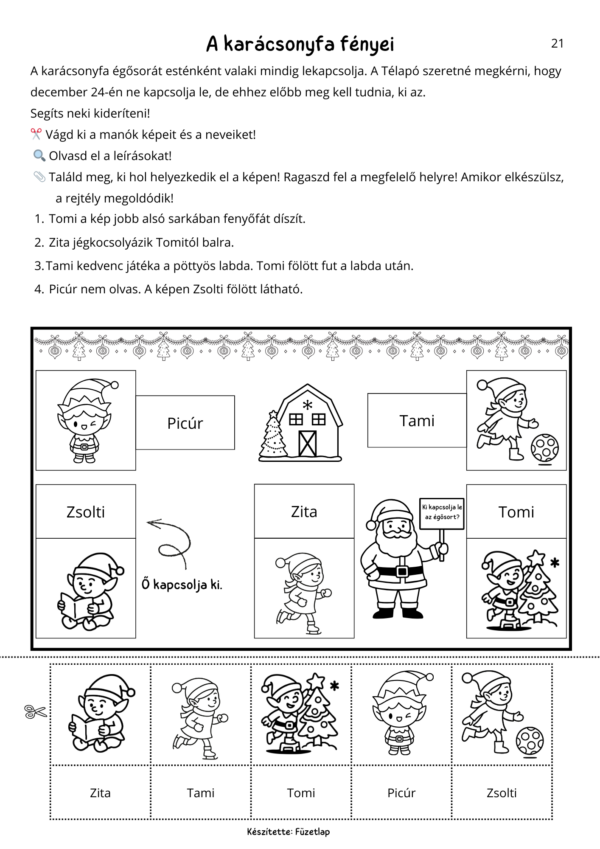 21 Téli nyomozás – logikai feladatlapgyűjtemény gyerekeknek (PDF)