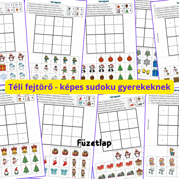 Megoldások(14) Téli fejtörő - képes sudoku PDF