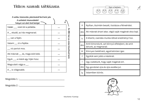 Szólások és közmondások – játékos feladatlapcsomag (PDF)