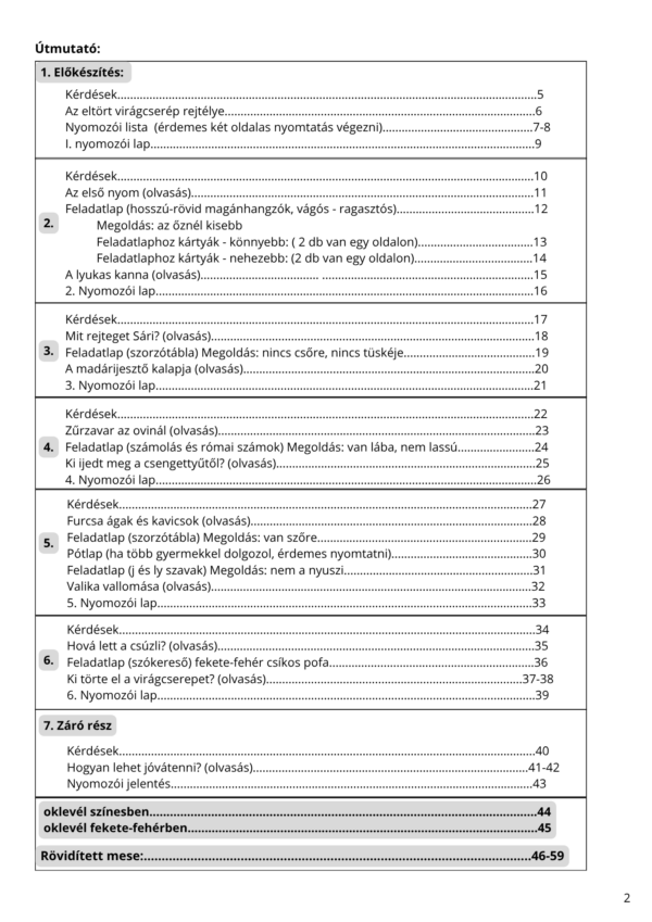 2 2. osztály: Mókus Tomi és az eltört virágcserép rejtélye nyomtatható PDF