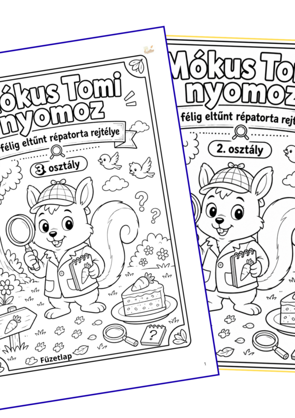 Névtelen terv(6) Mókus Tomi: A félig eltűnt répatorta rejtélye 2. és 3. osztályosoknak