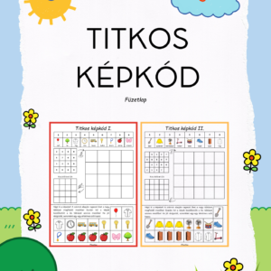 Titkos képkód számokkal (PDF nyomtatható feladatlap)