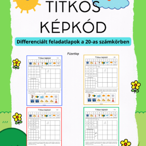 Titkos képkód – Differenciált PDF feladatlapok a 20-as számkörben