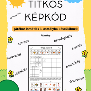 Titkos képkód - Játékos ismétlés 3. osztályba készülőknek - PDF feladatlapcsomag